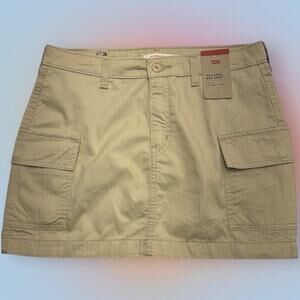 LEVI’S Women’s 28 Tan ‘94 CARGO MINI SKIRT